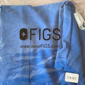 Figs scrubs Royal Blue Set top and bottom